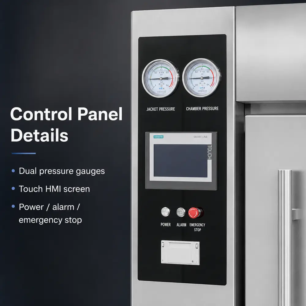 KL Series Horizontal Steam Sterilizer (CSSD) — detalle de construcción y características 1