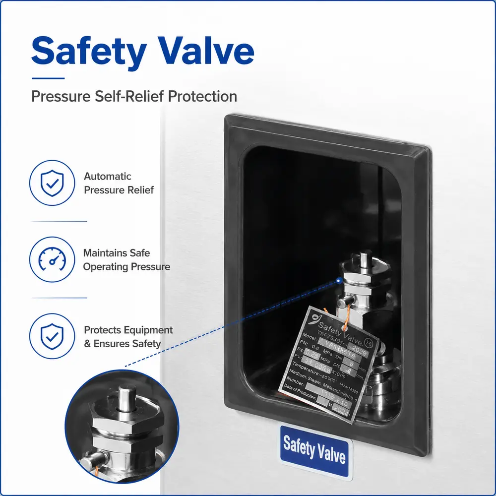 Autoklaf Menegak Siri KLL-B (Automatik, Paparan Digital) — Perincian binaan dan ciri 2