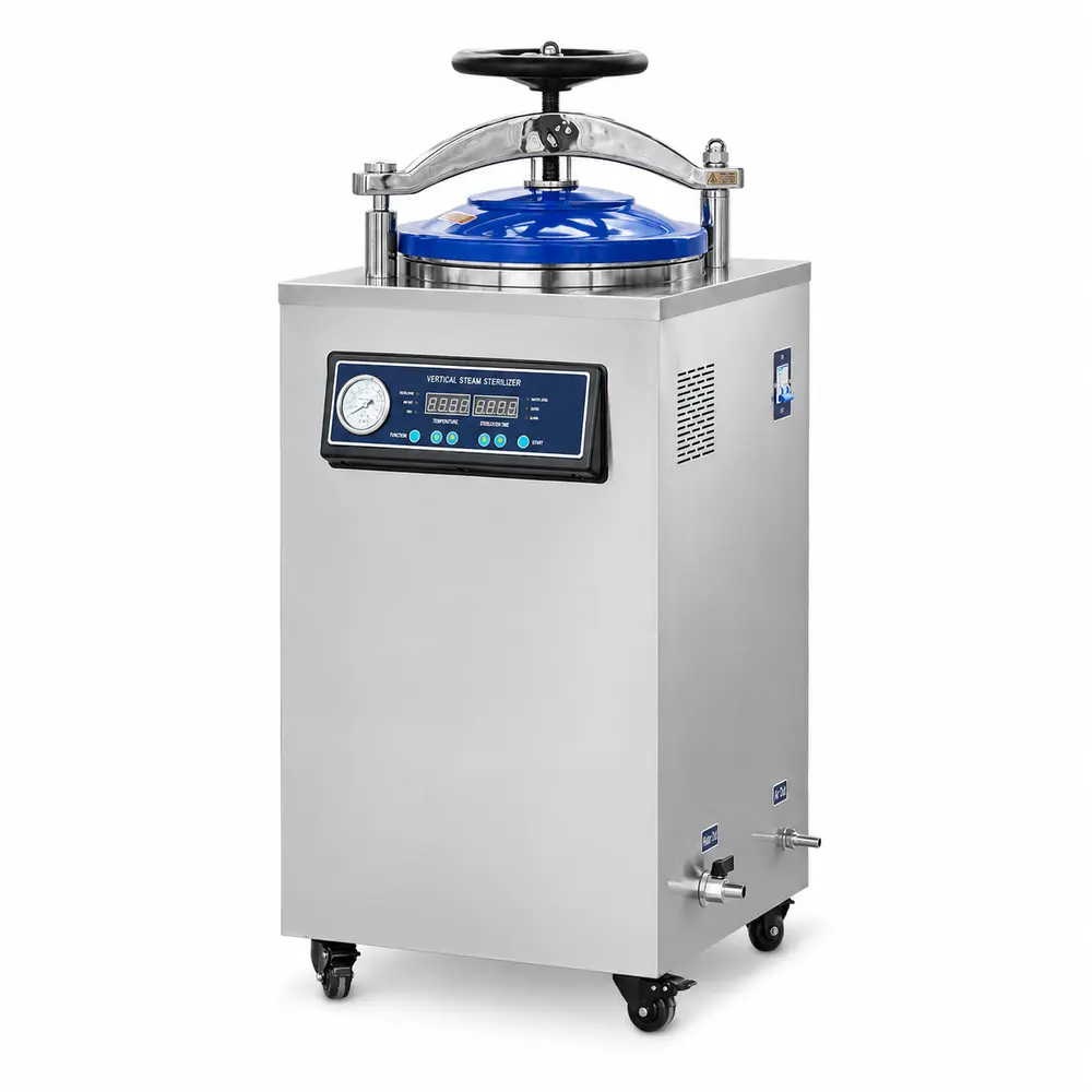 Autoclave vertical de la serie KLL-B (automático, pantalla digital) — esterilizadores de vapor a presión verticales de Keling Medical
